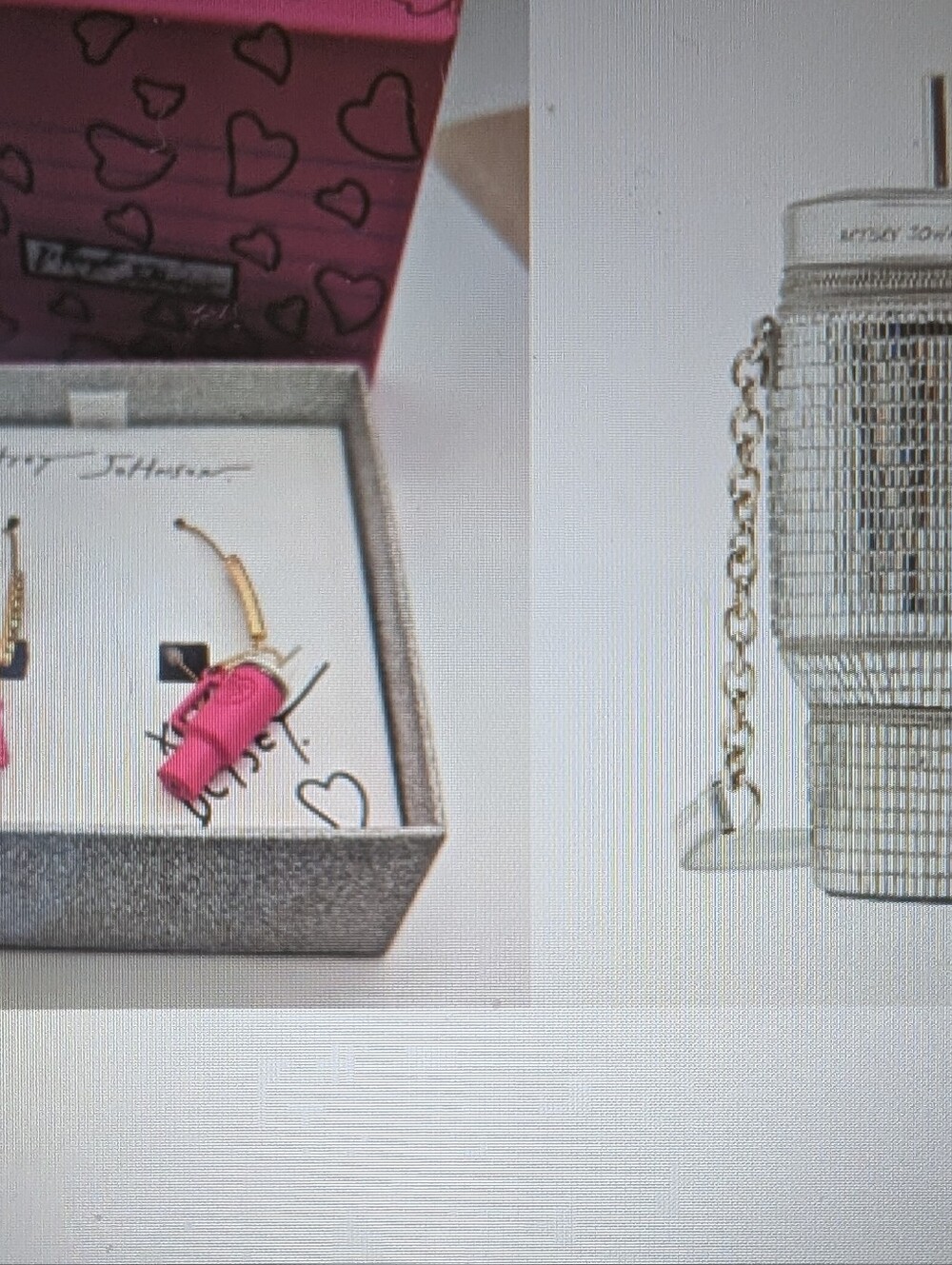 Betsey Johnson Curated NWT Drink Straw Unique Purse Earring Set Disco Ball WOW!